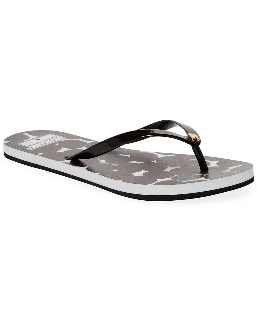 kate spade black flip flops