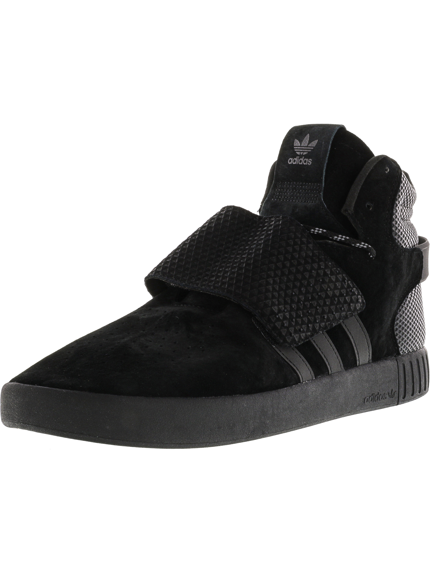 adidas tubular invader strap black leather