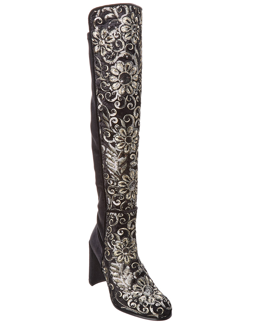 stuart weitzman velvet boots