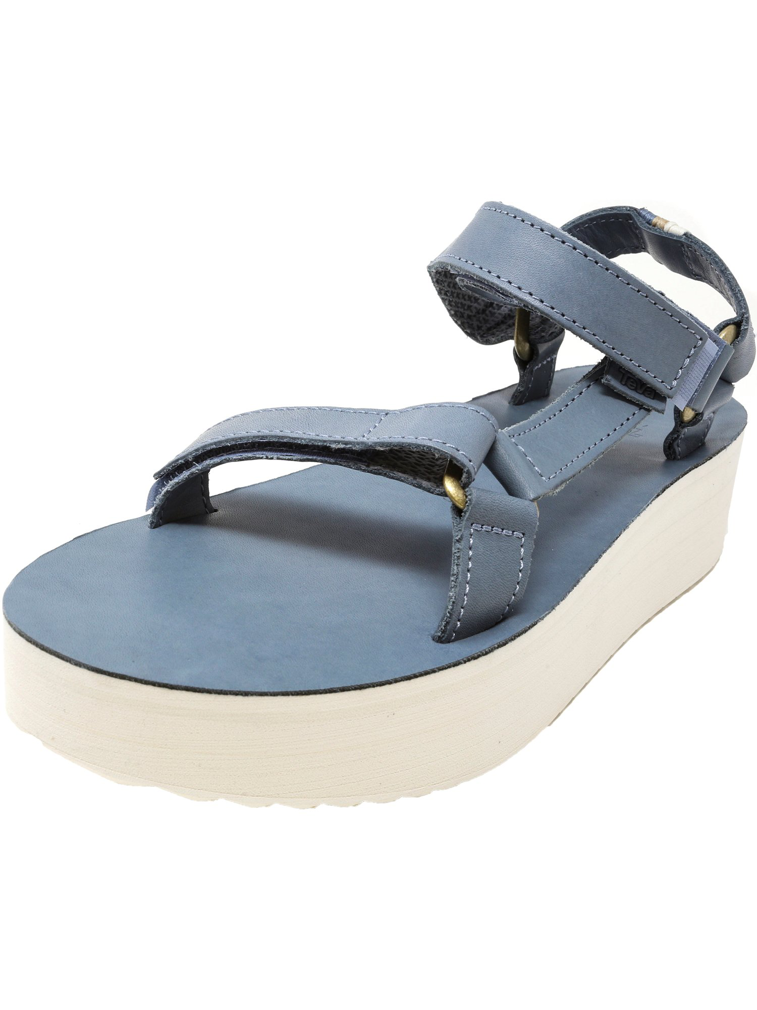 teva flatform leather