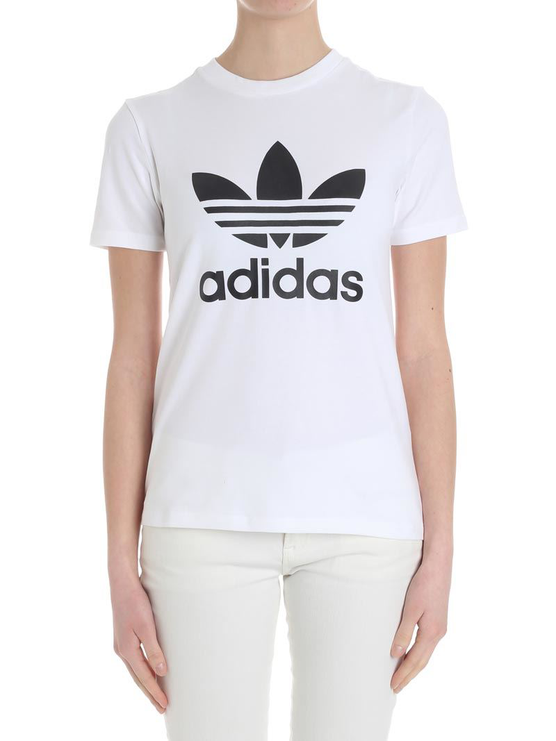 womens white adidas t shirt