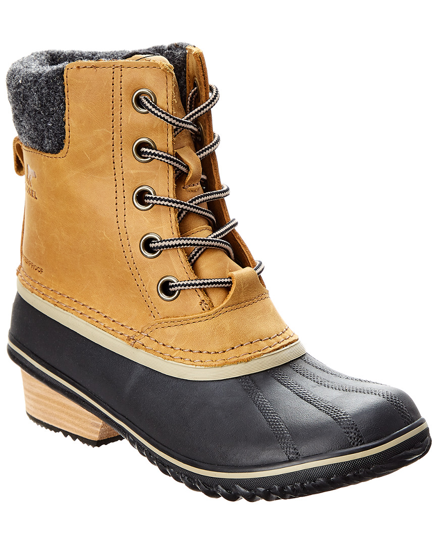 sorel leather duck boots