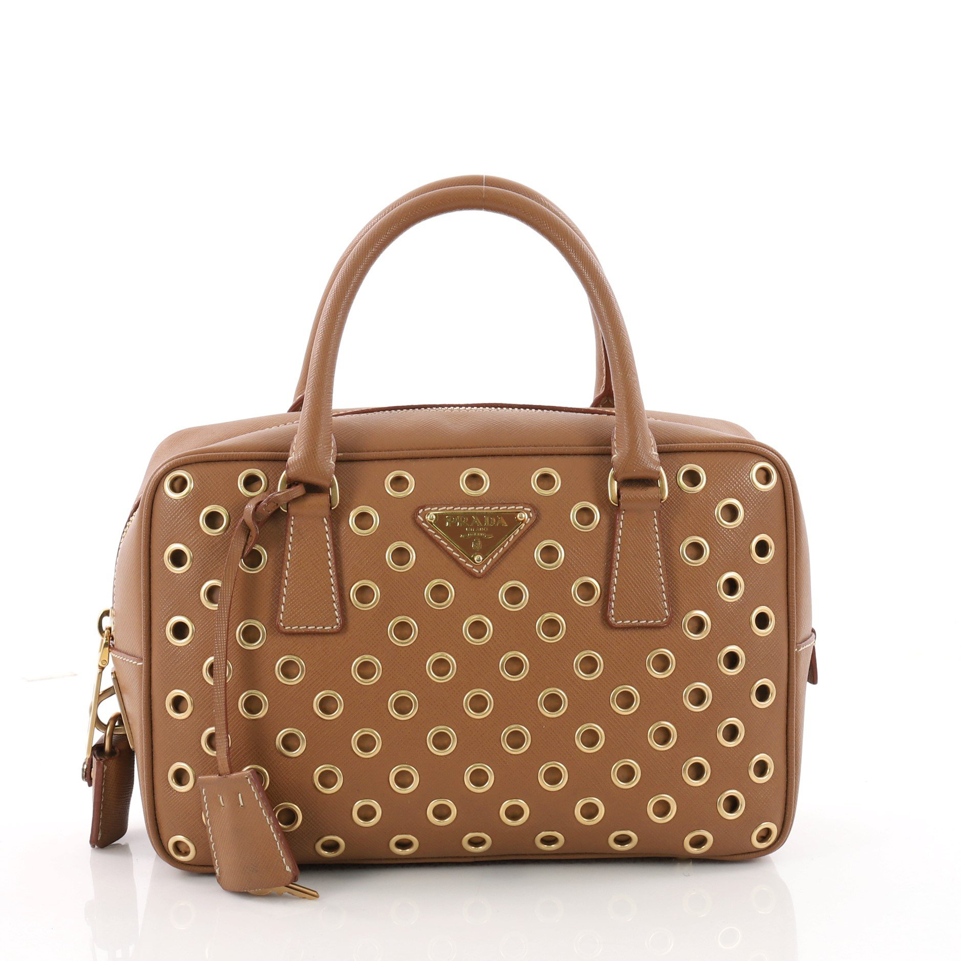prada grommet bag