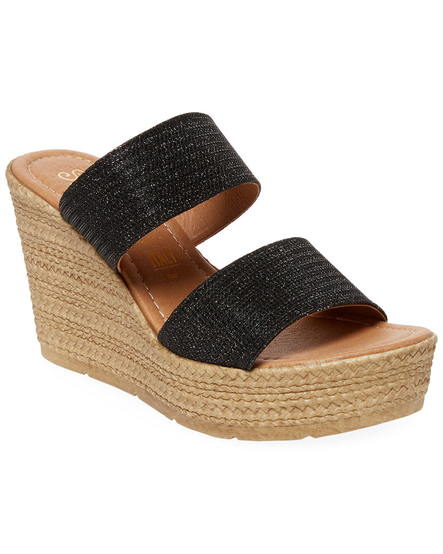 seychelles black wedges