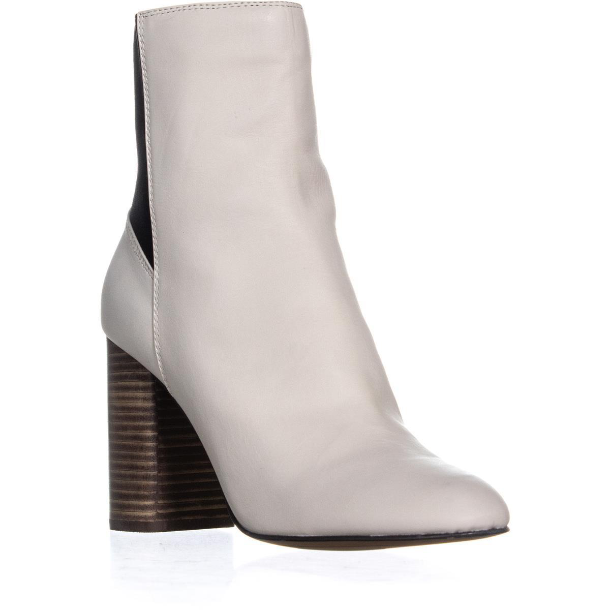 dolce vita white ankle boots