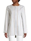 LAFAYETTE 148 Tilly Striped Cotton Tunic