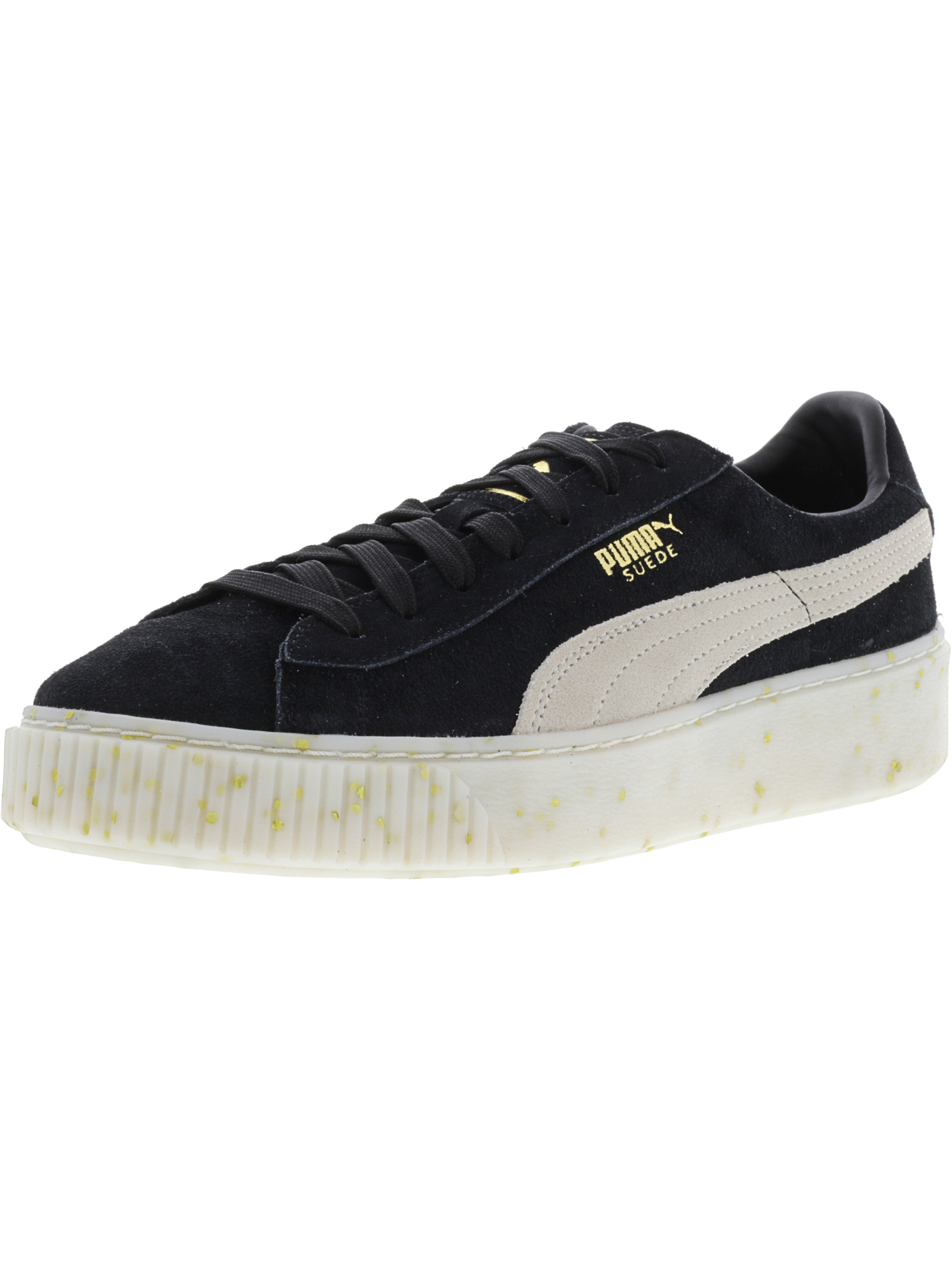 puma platform white gold