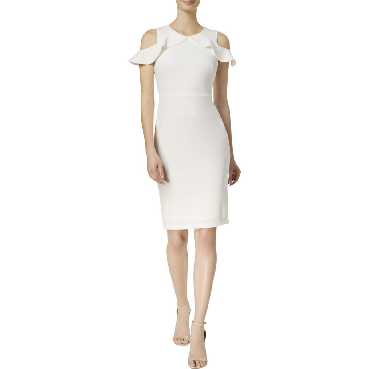 calvin klein off white dress