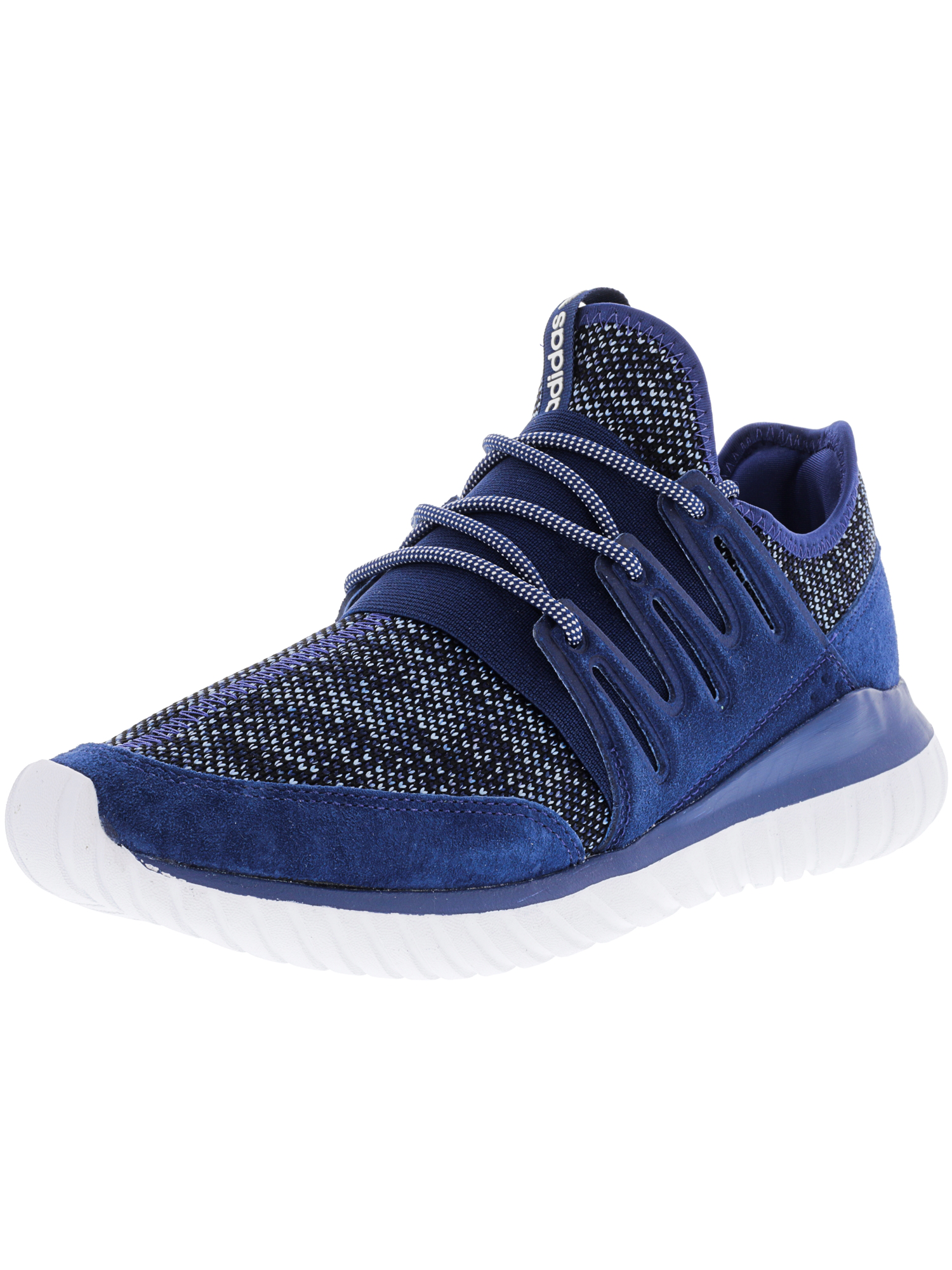 Adidas Originals Adidas Men's Tubular Radial Ankle-high Fabric Fashion Sneaker In Blue | ModeSens