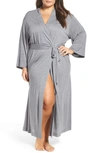 Natori Shangri La Robe In Heather Grey