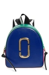 MARC JACOBS PACK SHOT LEATHER BACKPACK - BLUE,M0013992