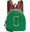 Marc Jacobs Color-block Leather Pack Shot Backpack In Green
