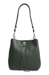 REBECCA MINKOFF DARREN DEERSKIN LEATHER SHOULDER BAG - GREEN,HS18TDND28