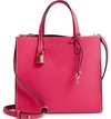 MARC JACOBS THE GRIND MINI COLORBLOCK LEATHER TOTE - PINK,M0013268