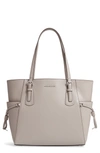 MICHAEL MICHAEL KORS VOYAGER LEATHER TOTE - GREY,30H7GV6T9L