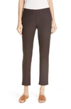 EILEEN FISHER STRETCH CREPE SLIM ANKLE PANTS,F8TK-P0696M