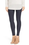 Hue Essential Denim Leggings In Deep Indigo