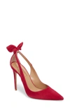 Aquazzura Deneuve Bow Pointy Toe Pump In Cabaret Pink