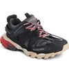 Balenciaga Track Logo-detailed Mesh And Rubber Sneakers In Black/ Grey