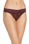 HANKY PANKY CROSS DYED REGULAR RISE THONG,591104