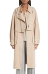 GREY JASON WU SAILOR STRETCH TWILL CONVERTIBLE TRENCH COAT,GP181102