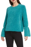 WILLOW & CLAY CHENILLE BELL SLEEVE SWEATER,WS7866CAT