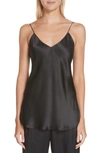 Nili Lotan Isabella Silk Satin Camisole In Black