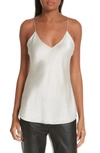 Nili Lotan Isabella V-neck Silk Camisole In Ivory