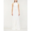 Stella Mccartney F18 Magnolia Halter Lace Wedding Dress In White