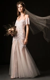 TEMPERLEY LONDON BRIDAL BEATRIX GOWN WITH LONG SLEEVE LACE OVERLAY,19YWLL52768