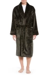 DANIEL BUCHLER Chevron Fleece Robe,GE-X518F