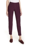 Eileen Fisher Washable Stretch-crepe Slim Ankle Pants, Plus Size In Raisonette