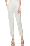 Vince Camuto Slim Leg Front Pleated Pants In Pearl Ivory