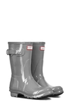 HUNTER ORIGINAL SHORT GLOSS RAIN BOOT,GLOSSHTW