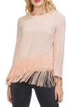 VINCE CAMUTO TIERED FRINGE TOP,9168025