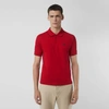 BURBERRY Tipped Cotton Piqué Polo Shirt