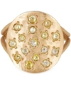 BROOKE GREGSON GOLD ORBITAL DIAMOND RING,000574939