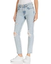 RAG & BONE RAG & BONE/JEAN HIGH-RISE DISTRESSED SKINNY JEANS IN MADISON WITH HOLE,W1722I841MWH