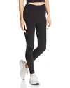 Beyond Yoga Caught In The Midi High-waist Space-dye Leggings In Darkest Night