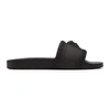 Versace Medusa Front Round Toe Flat Slides In D41 Black