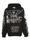 Warren Lotas Oversized Sabata Sweatshirt Hoodie In White Black