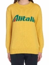 Alberta Ferretti Alitalia Knit Sweater In Giallo
