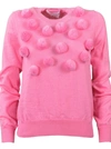 COMME DES GARCONS GIRL COMME GIRL POM POM KNITTED SWEATER,10767595