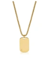 NORTHSKULL ID TAG NECKLACE IN YELLOW GOLD,10767321