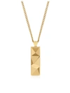 NORTHSKULL IN N OUT TAG NECKLACE YELLOW GOLD,10767318