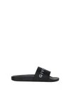 GIVENCHY FLAT SANDALS IN BLACK RUBBER,10763872