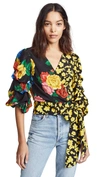 ALICE AND OLIVIA Dominica Reversible Blouse