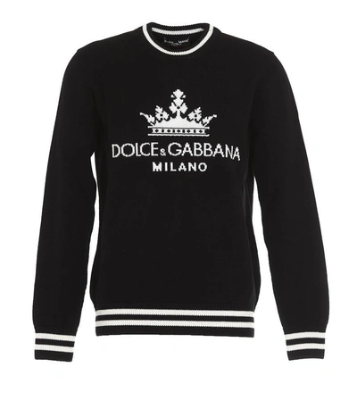 Dolce & Gabbana Logo-graphic Sweatshirt In Black