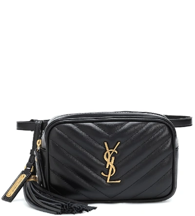 Saint Laurent Lou Leather Belt Bag In Black