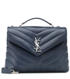 SAINT LAURENT SMALL LOULOU LEATHER SHOULDER BAG,P00361057